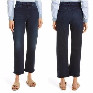 Veronica Beard Womens Blake Classic Straight High Rise Jeans Size 27 Dark Wash